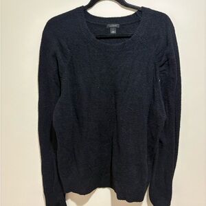 Halogen Black Crew Neck Sweater Versatile Knit